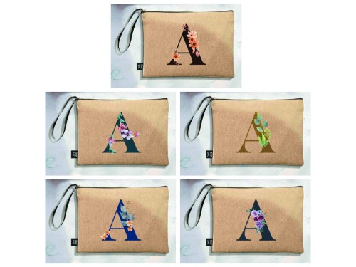 Tote bag letter a - wedding gifts